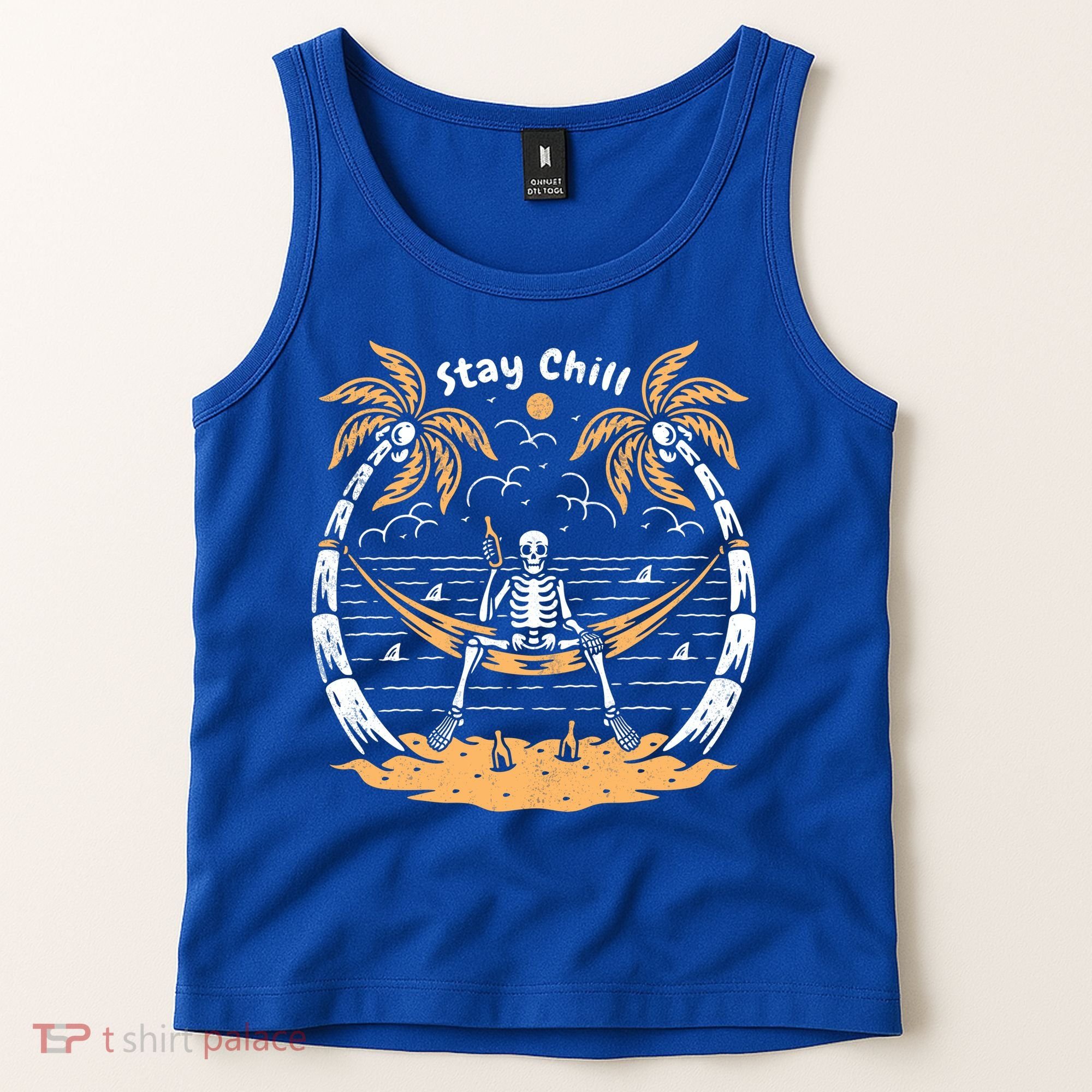 Stay Chill Skeleton Tank Top