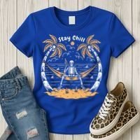 Stay Chill Skeleton Women's T-Shirt thumb 3