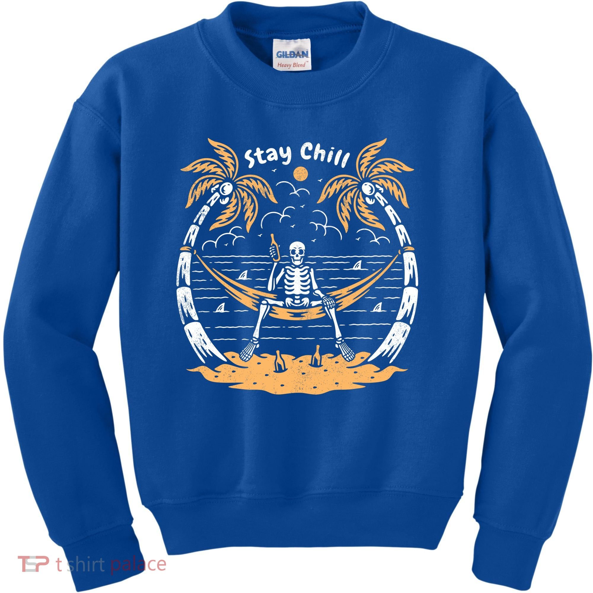 Stay Chill Skeleton Kids Sweatshirt