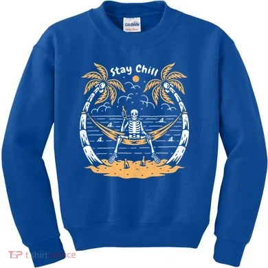 Stay Chill Skeleton Kids Sweatshirt