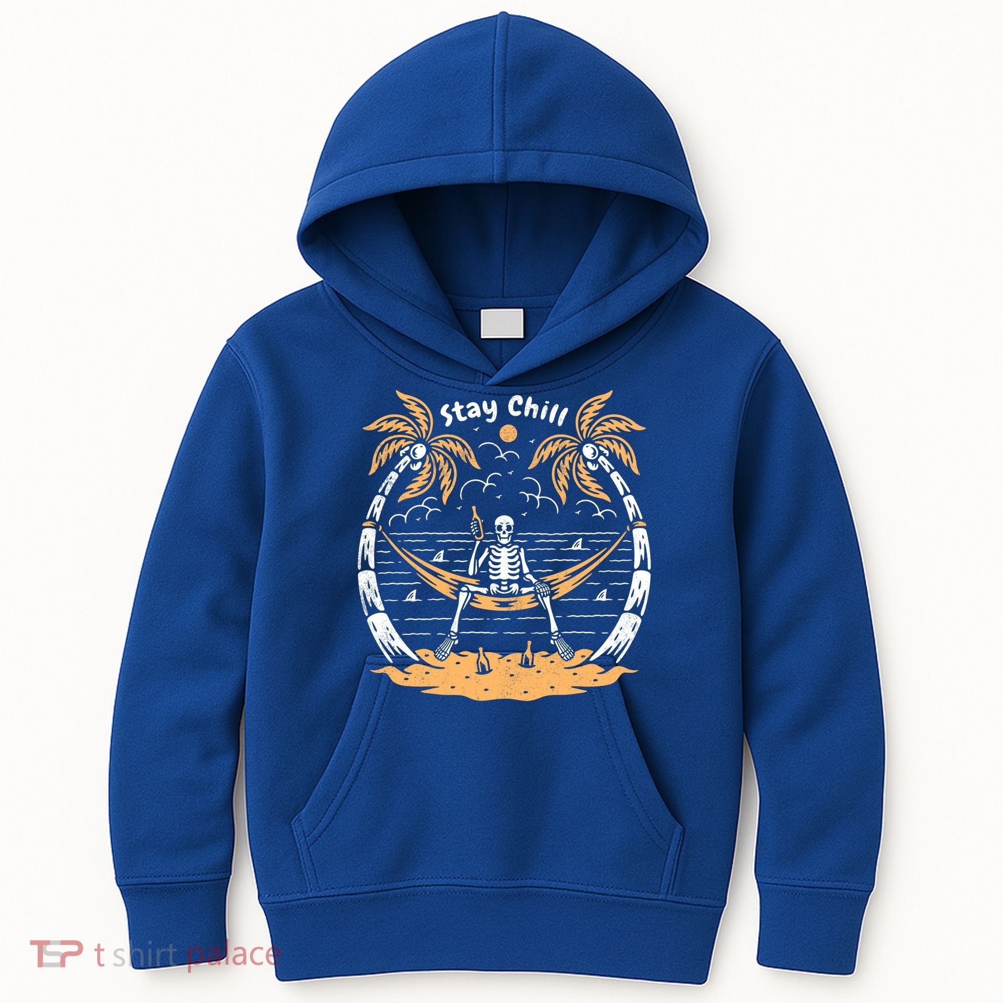Stay Chill Skeleton Kids Hoodie