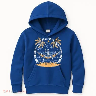 Stay Chill Skeleton Kids Hoodie