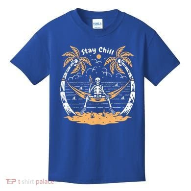 Stay Chill Skeleton Kids T-Shirt