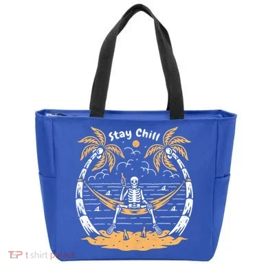 Stay Chill Skeleton Tote Bag