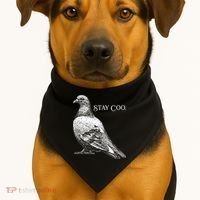 Stay Coo Pigeon USA-Made Doggie Bandana thumb 1