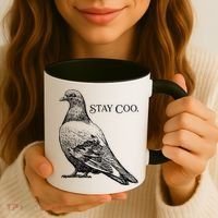 Stay Coo Pigeon Coffee Mug thumb 3