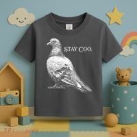 Stay Coo Pigeon Toddler T-Shirt thumb 3