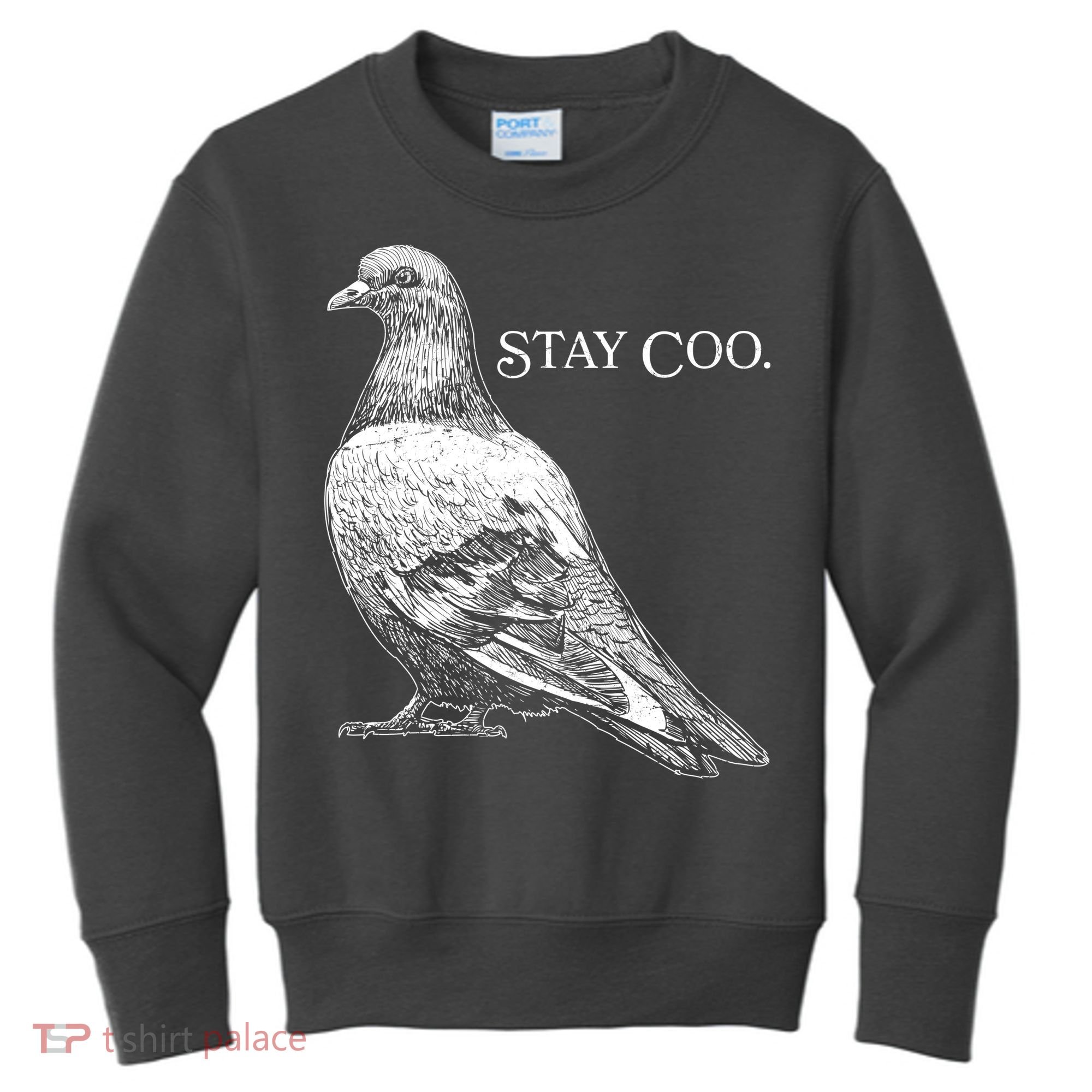 Stay Coo Pigeon Kids Sweatshirt