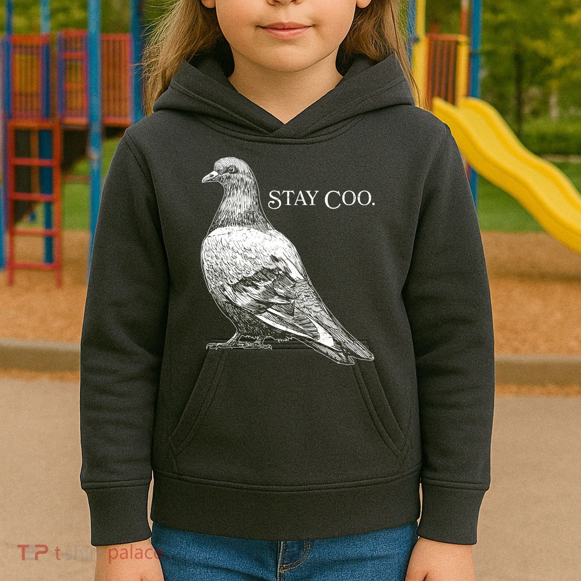 Stay Coo Pigeon Kids Hoodie