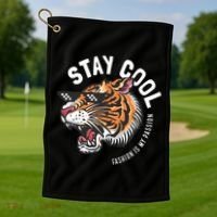 Stay Cool Fashion Is My Passion Golf Towel thumb 1