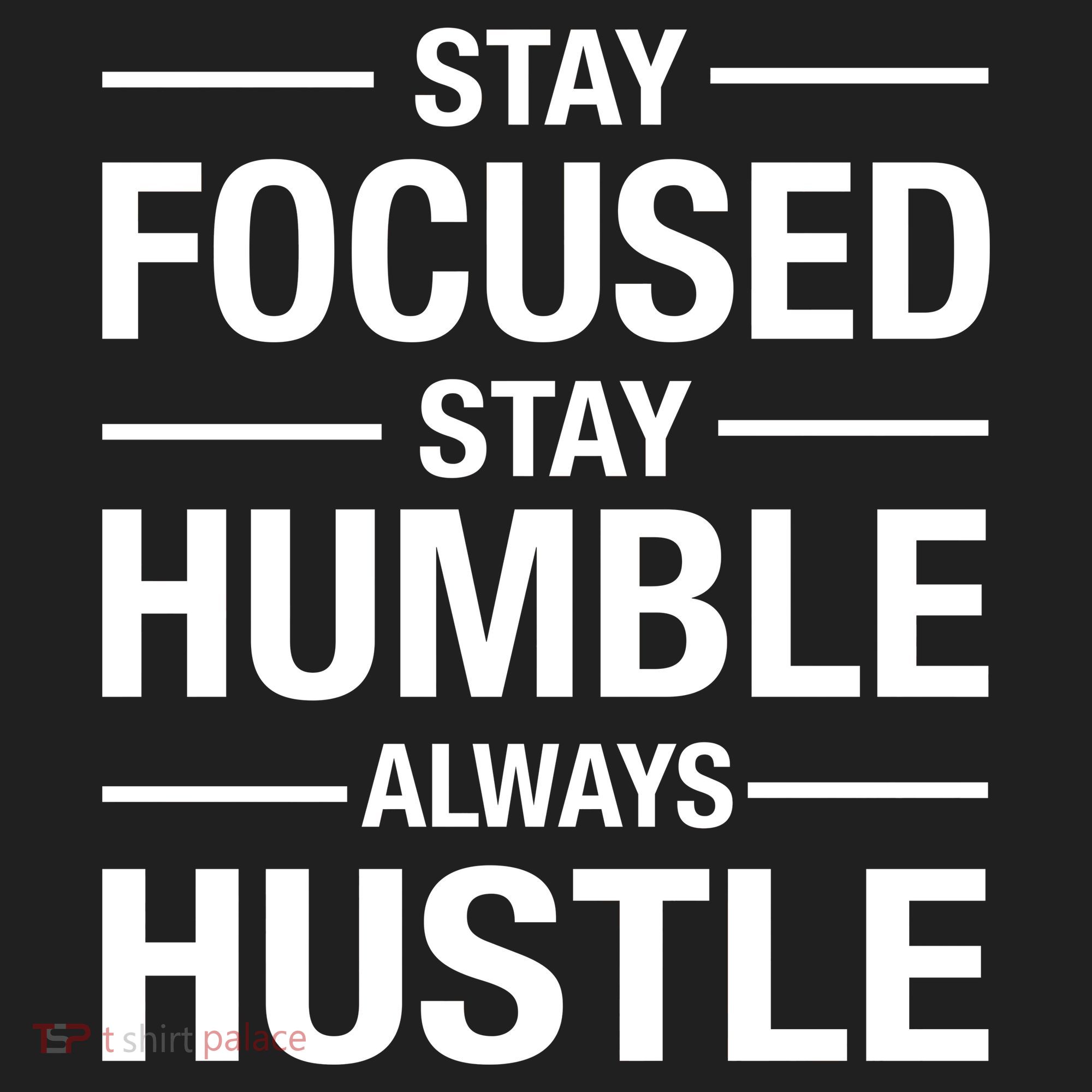 Stay Focused Humble Always Hustle Golf Towel