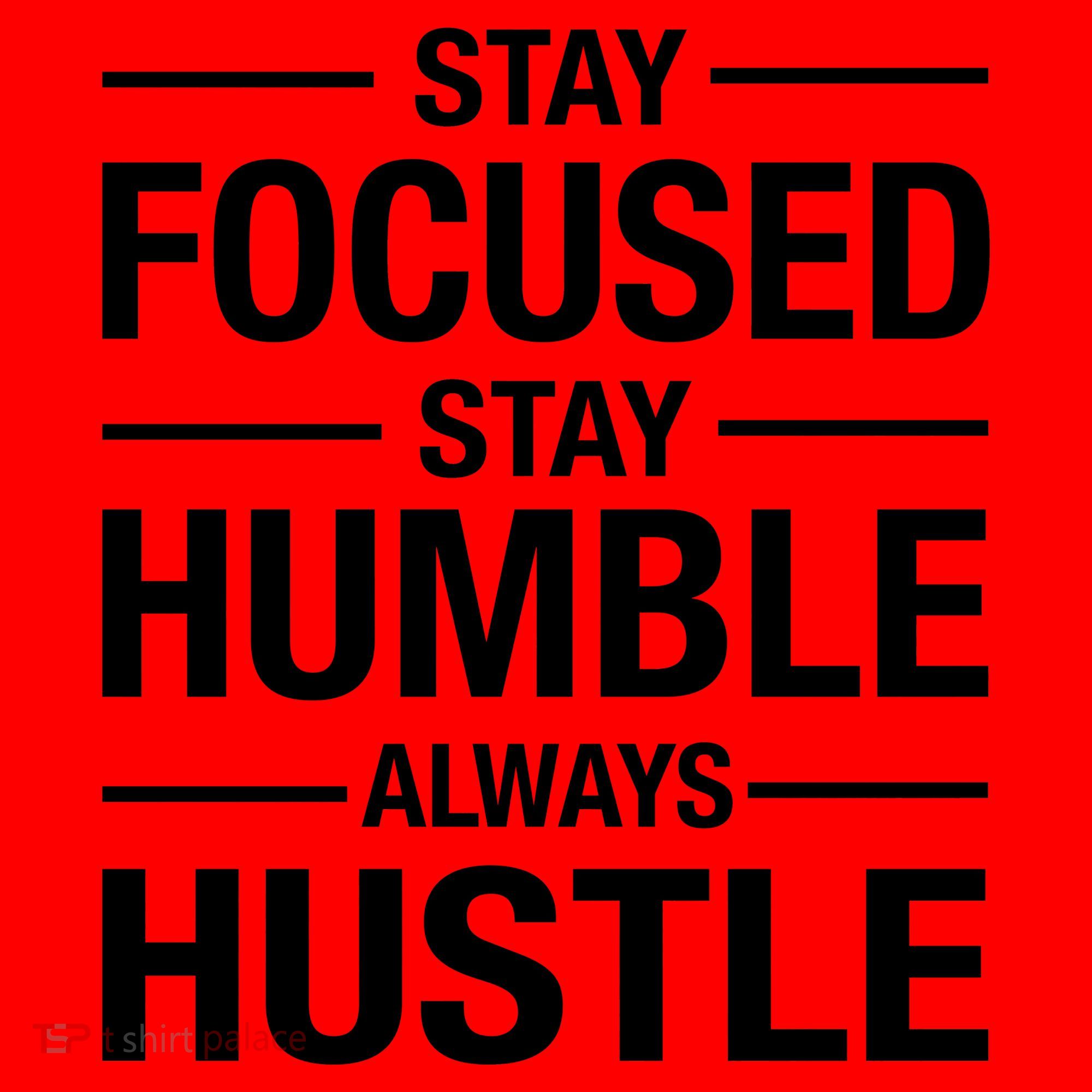 Stay Focused Humble Always Hustle Santa Hat
