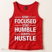 Stay Focused Humble Always Hustle Tank Top thumb 2