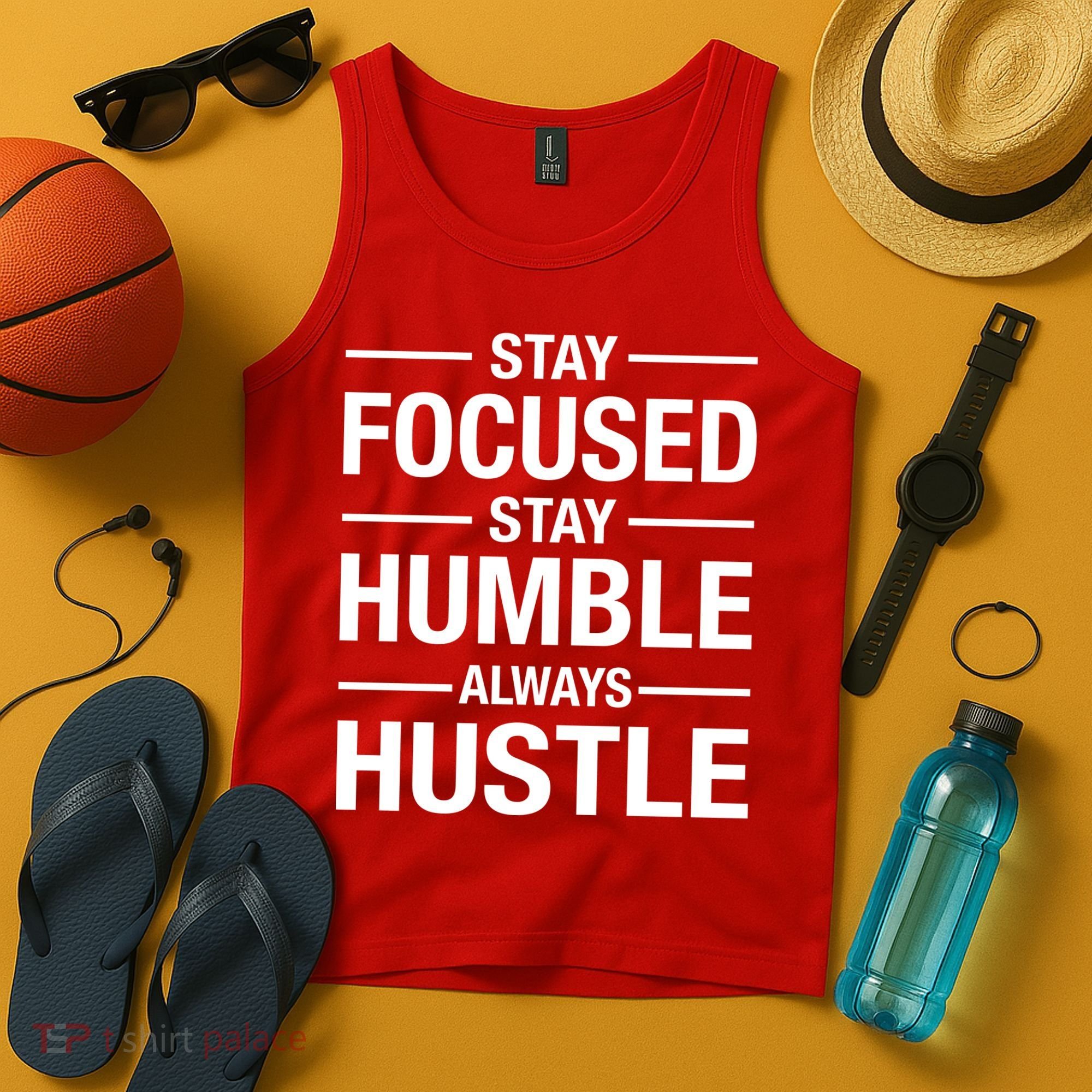 Stay Focused Humble Always Hustle Tank Top