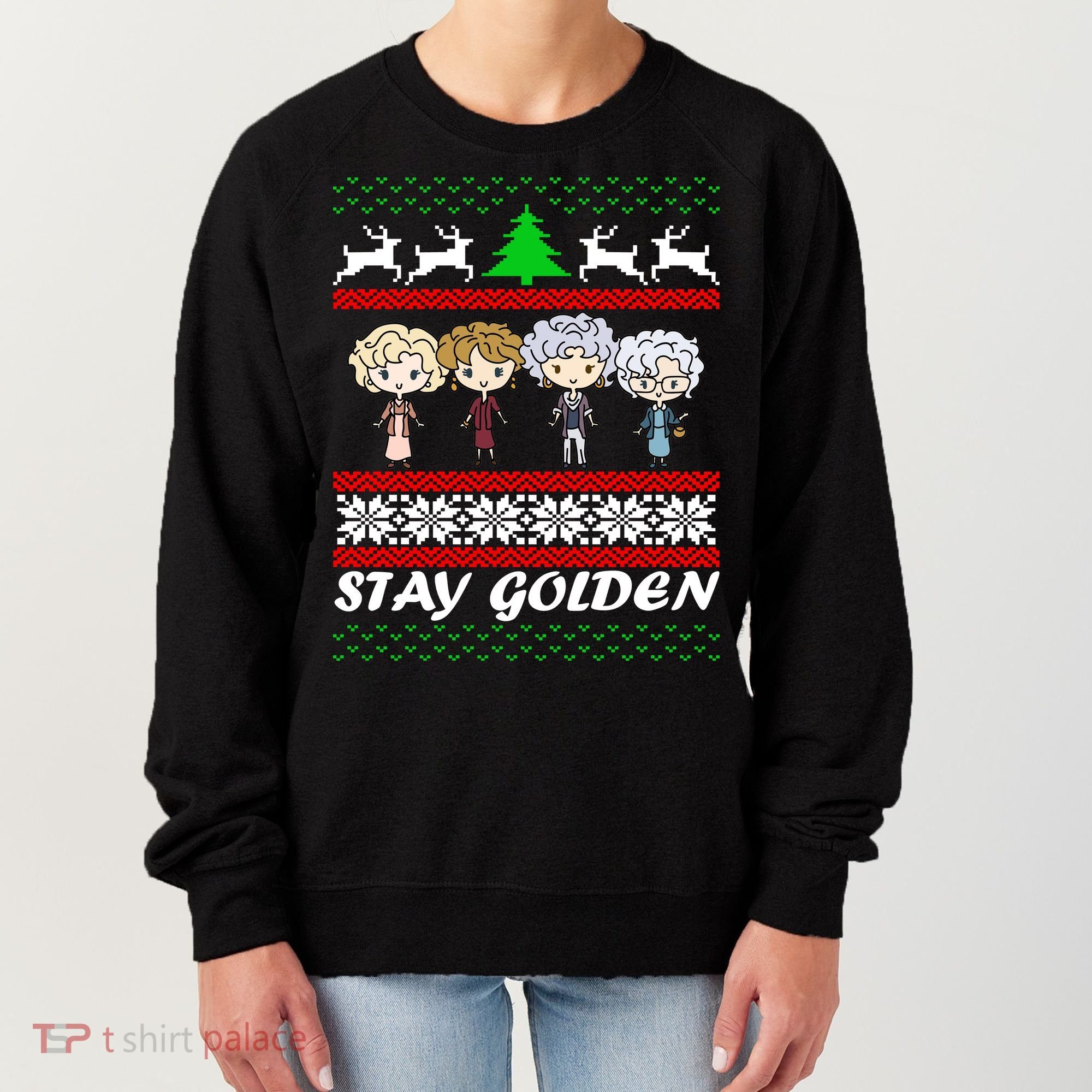 Stay Golden Ugly Christmas Women's Sweatshirt