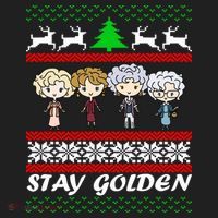 Stay Golden Ugly Christmas Women's Sweatshirt thumb 2