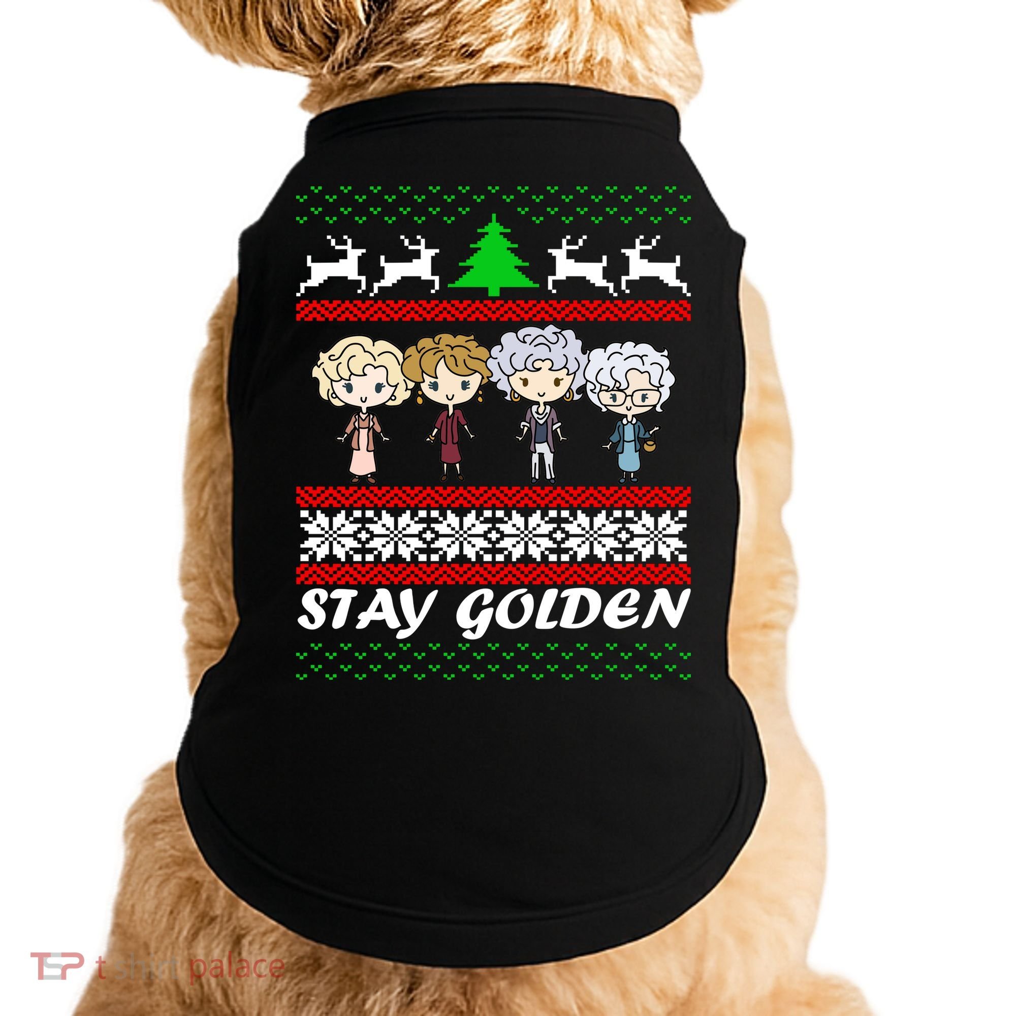 Stay Golden Ugly Christmas Doggie Tank