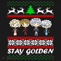 Stay Golden Ugly Christmas Doggie Tank thumb 4