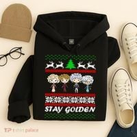 Stay Golden Ugly Christmas Hoodie thumb 4