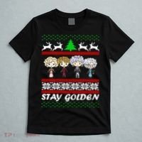 Stay Golden Ugly Christmas T-Shirt thumb 5