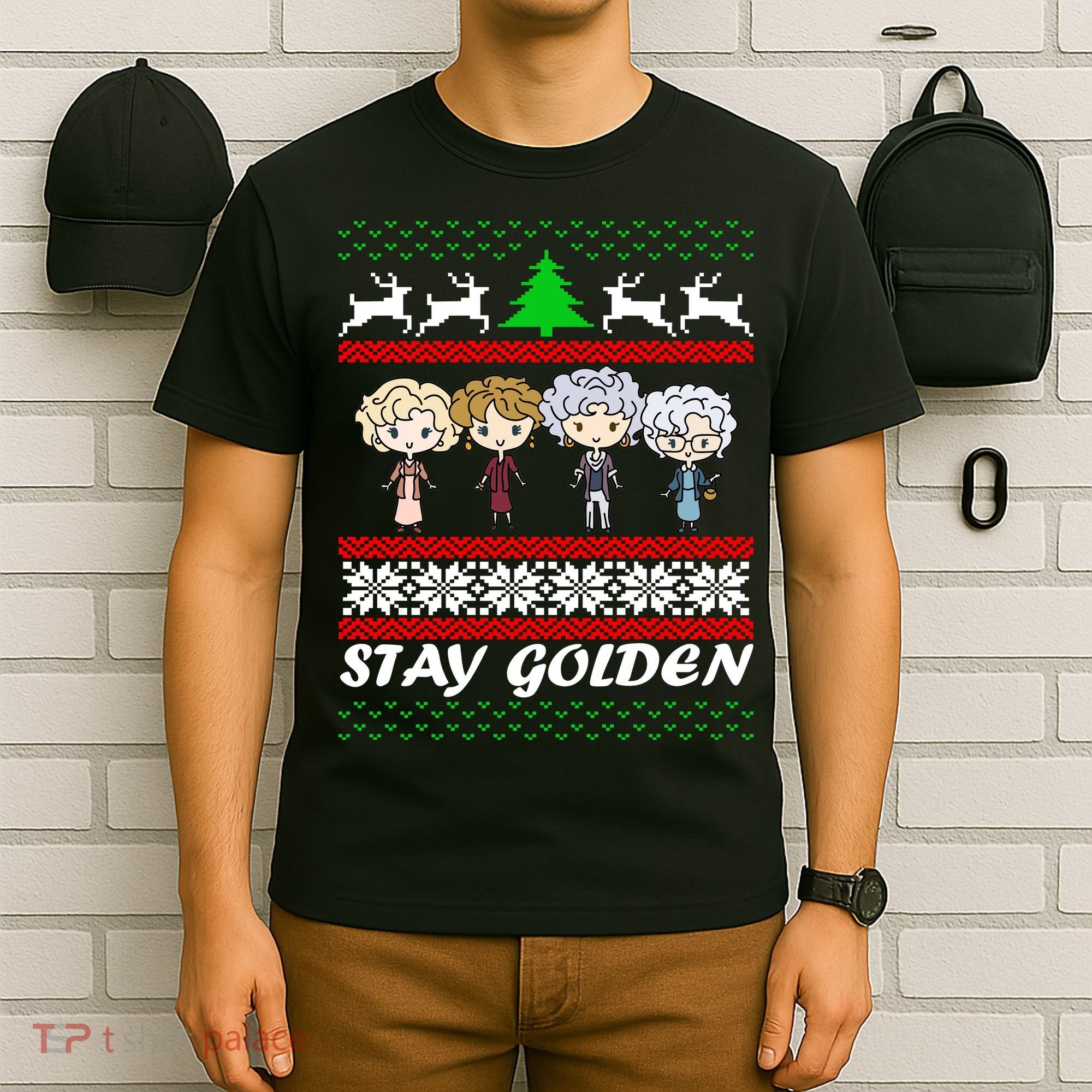 Stay Golden Ugly Christmas T-Shirt