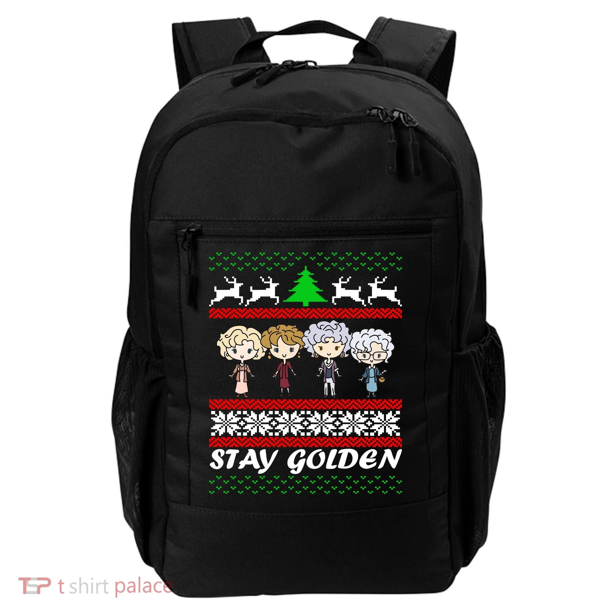 Stay Golden Ugly Christmas Backpack