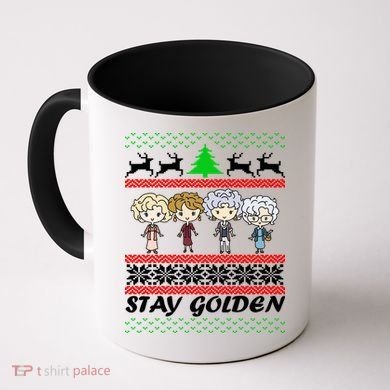 Stay Golden Ugly Christmas Coffee Mug