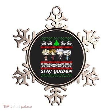 Stay Golden Ugly Christmas Ornament