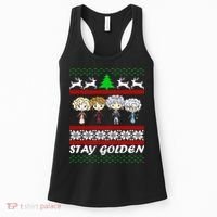 Stay Golden Ugly Christmas Women's Tank Top thumb 0