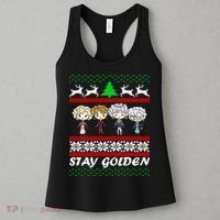 Stay Golden Ugly Christmas Women's Tank Top thumb 3