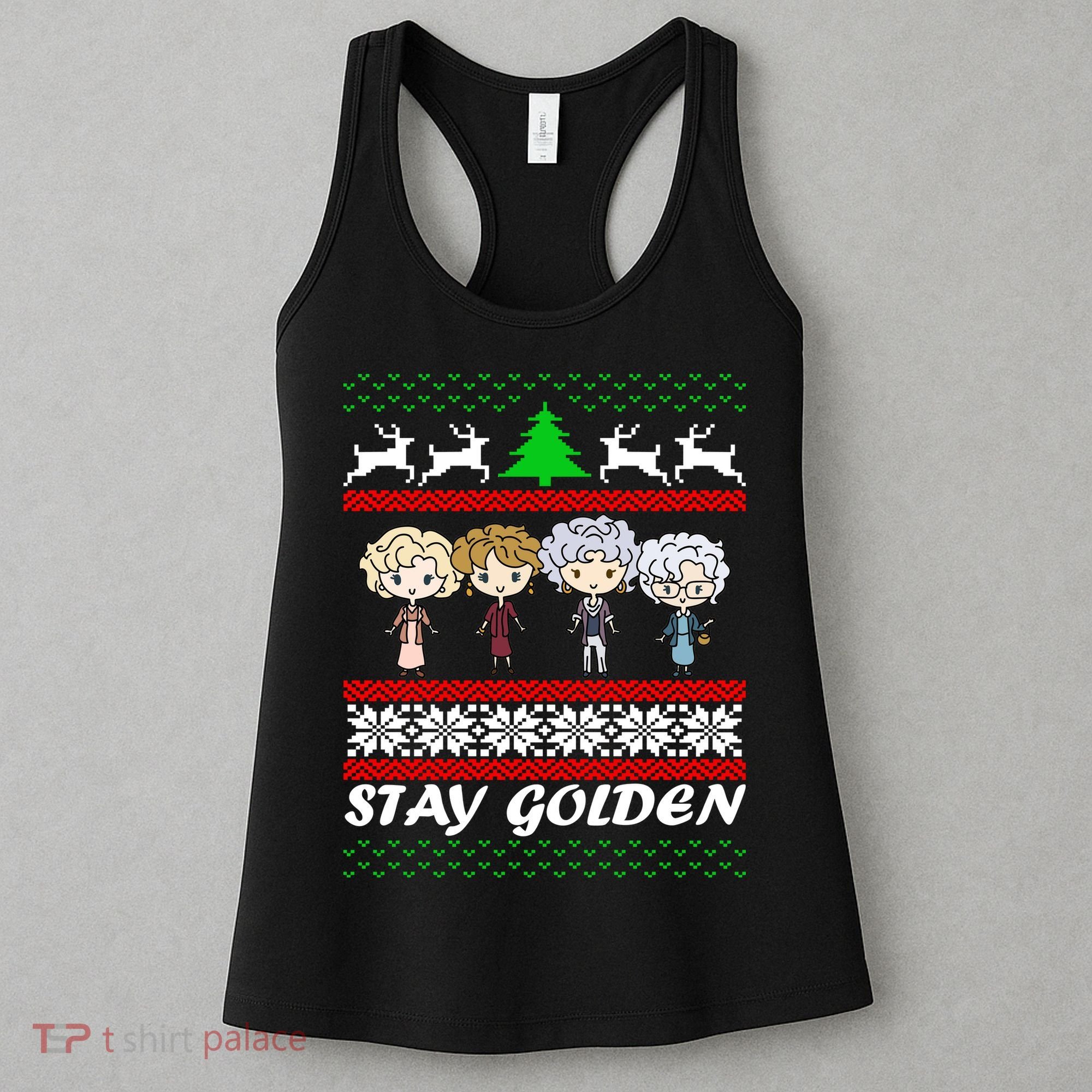 Stay Golden Ugly Christmas Women's Tank Top