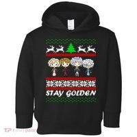 Stay Golden Ugly Christmas Toddler Hoodie thumb 0