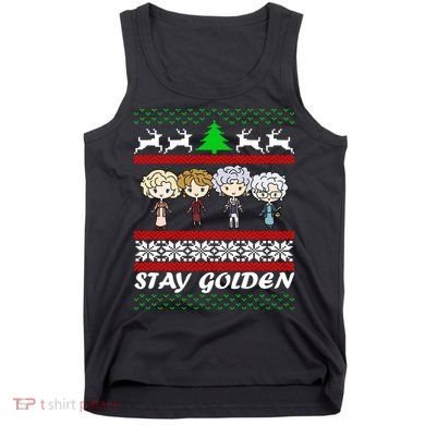 Stay Golden Ugly Christmas Tank Top
