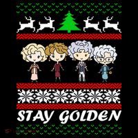 Stay Golden Ugly Christmas Tank Top thumb 6