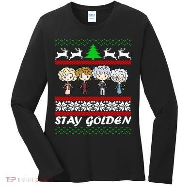 Stay Golden Ugly Christmas Women's Long Sleeve Shirt
