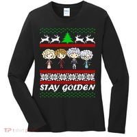 Stay Golden Ugly Christmas Women's Long Sleeve Shirt thumb 0