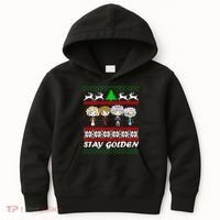 Stay Golden Ugly Christmas Kids Hoodie thumb 0