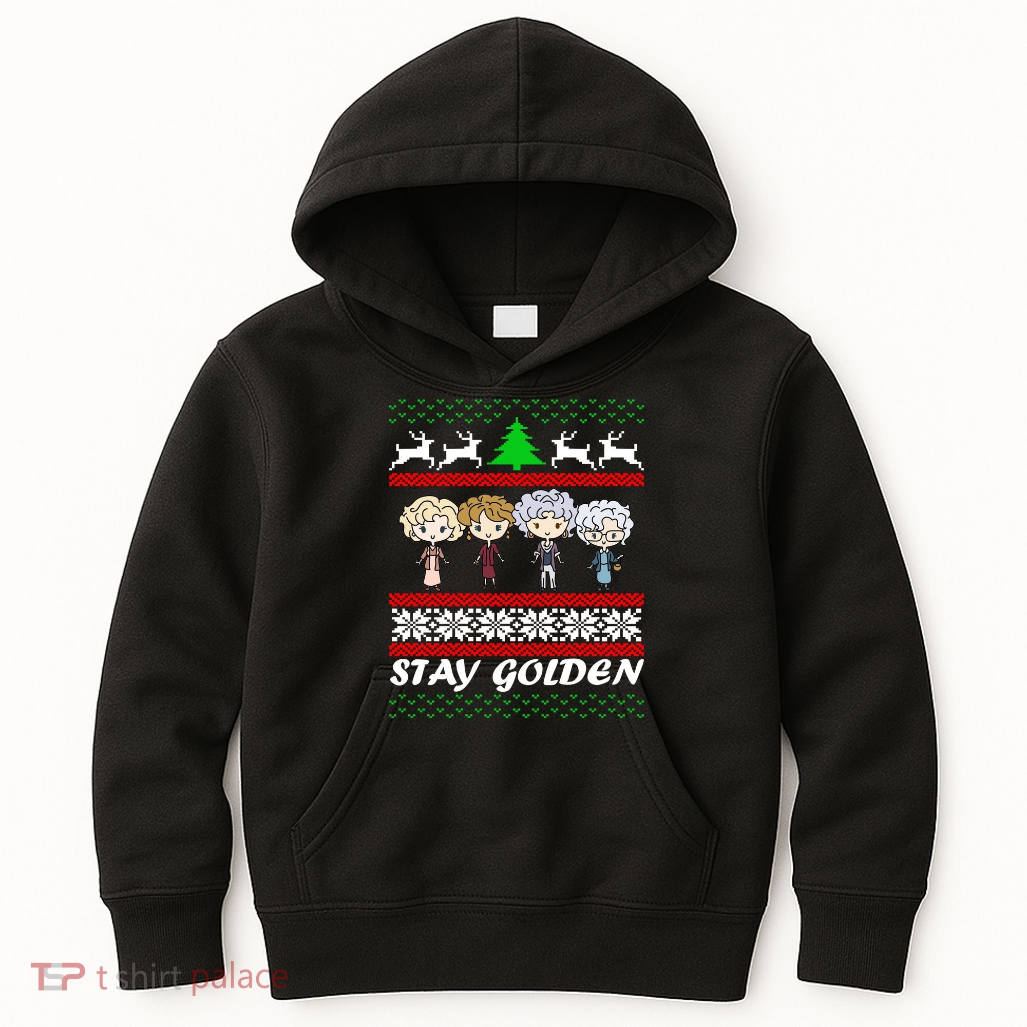 Stay Golden Ugly Christmas Kids Hoodie