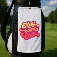 Stay Home Club Golf Towel thumb 2