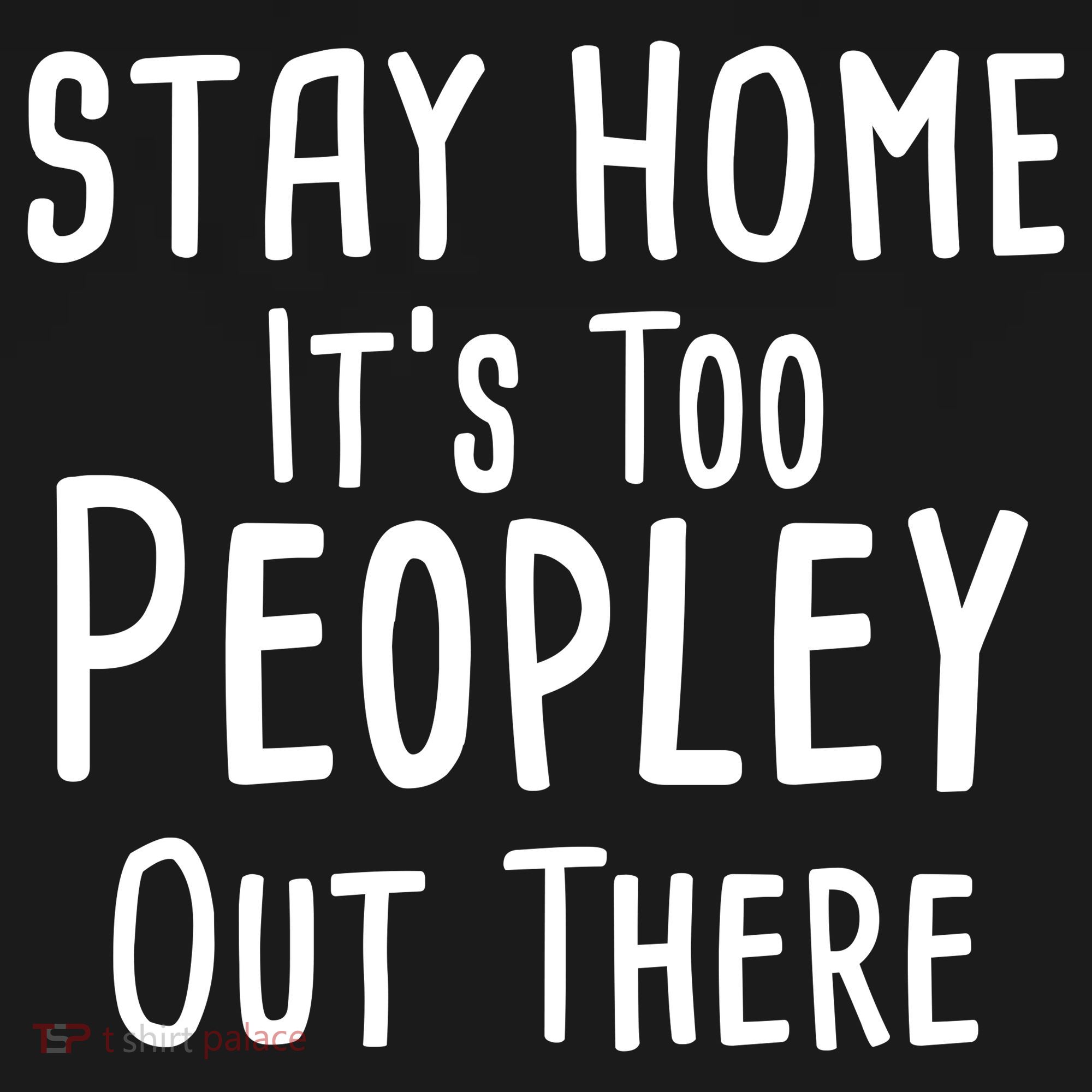 Stay Home It's Too Peopley Out There Ornament