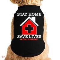 Stay Home Save Lives Global Pandemic Doggie Tank thumb 0