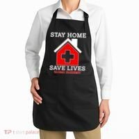 Stay Home Save Lives Global Pandemic Apron thumb 2
