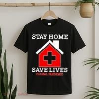 Stay Home Save Lives Global Pandemic T-Shirt thumb 2