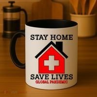 Stay Home Save Lives Global Pandemic Coffee Mug thumb 4