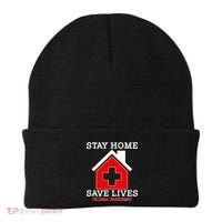 Stay Home Save Lives Global Pandemic Beanie thumb 0