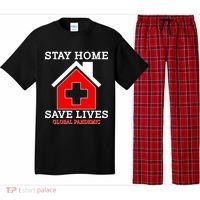 Stay Home Save Lives Global Pandemic Pajama Set thumb 0