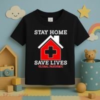 Stay Home Save Lives Global Pandemic Toddler T-Shirt thumb 3