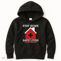 Stay Home Save Lives Global Pandemic Kids Hoodie thumb 0