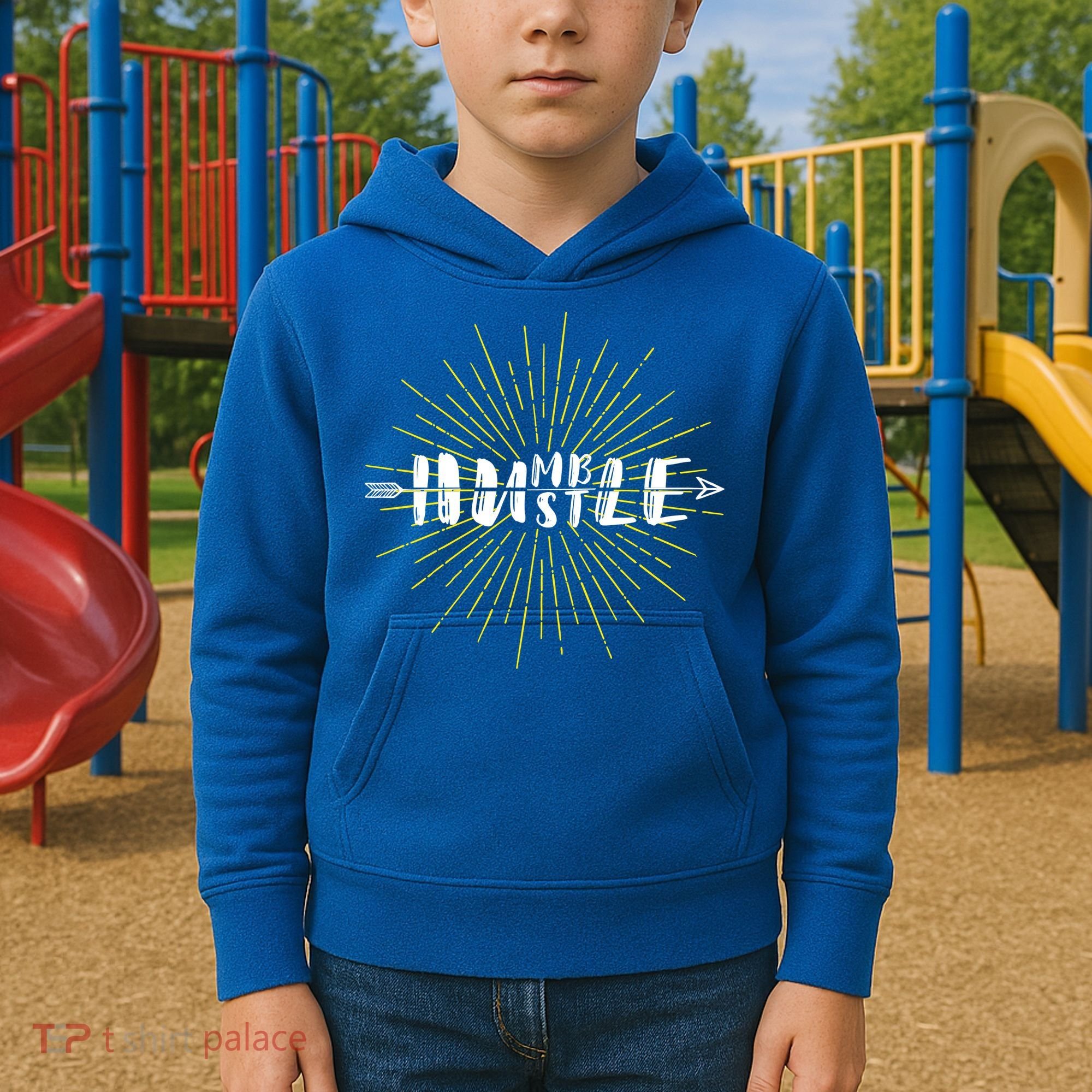 Stay Humble And Hustle  Kids Hoodie