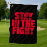 Stay In The Fight Washington D.C. Baseball Fan Golf Towel thumb 1